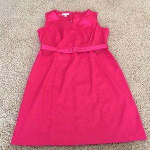 Pink sateen Dressbarn shift dress